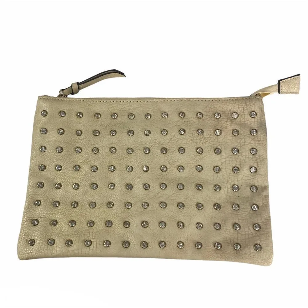 Windsor rhinestone brass clutch crossbody bag NWT